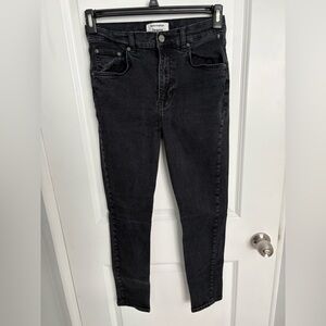 Reformation Black High Waisted Skinny Womens Jeans Size 29